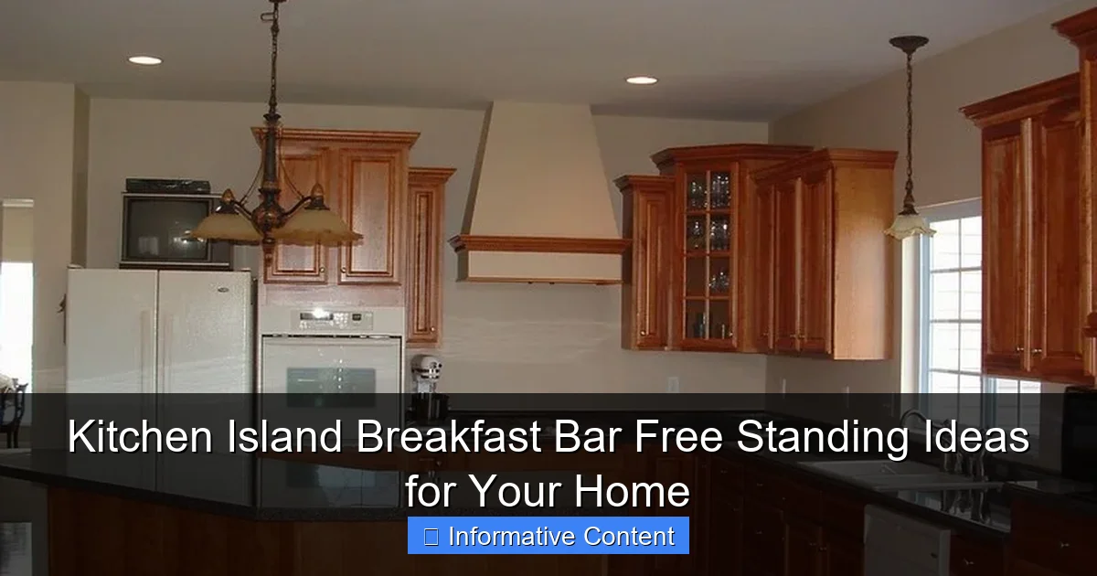 Kitchen Island Breakfast Bar Free Standing Ideas for Your Home
