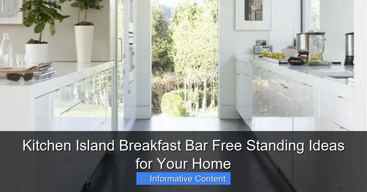 Kitchen Island Breakfast Bar Free Standing Ideas for Your Home