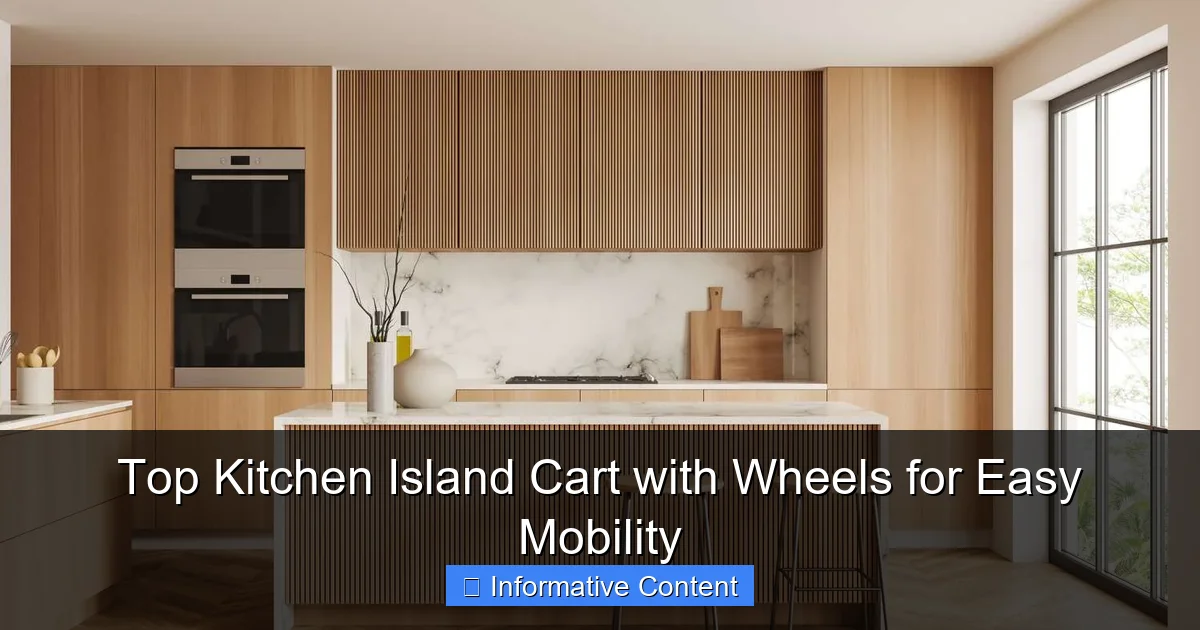 Top Kitchen Island Cart with Wheels for Easy Mobility