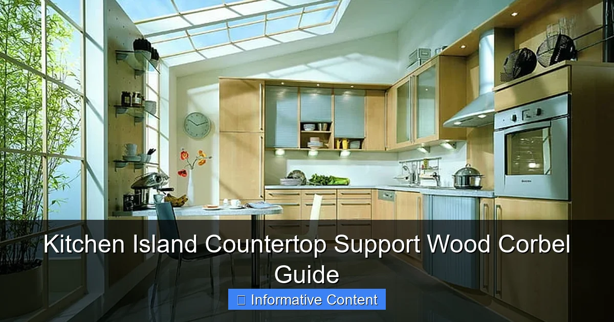 Kitchen Island Countertop Support Wood Corbel Guide