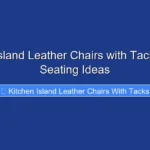 Kitchen Island Leather Chairs with Tacks Stylish Seating Ideas
