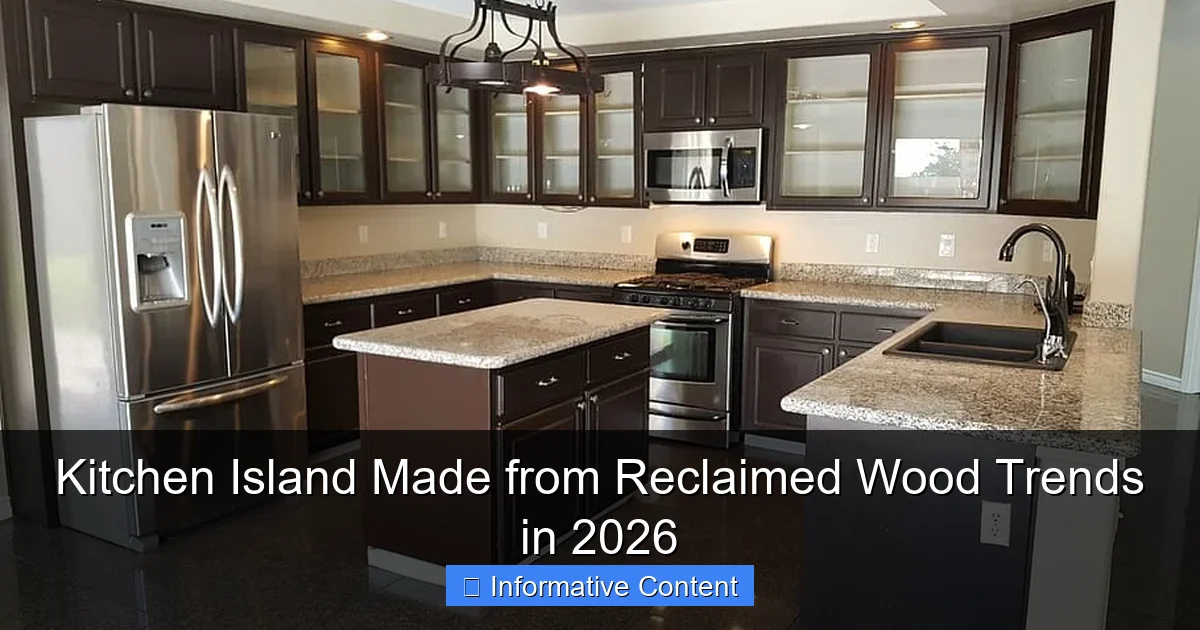 Kitchen Island Made from Reclaimed Wood Trends in 2026