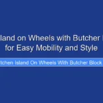 Kitchen Island on Wheels with Butcher Block Top for Easy Mobility and Style