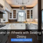 Kitchen Island on Wheels with Seating for Flexible Dining