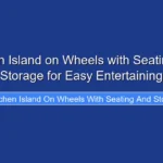 Kitchen Island on Wheels with Seating and Storage for Easy Entertaining