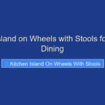 Kitchen Island on Wheels with Stools for Flexible Dining
