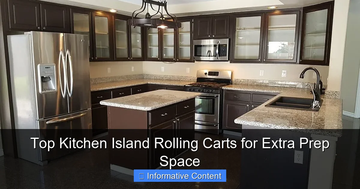 Top Kitchen Island Rolling Carts for Extra Prep Space