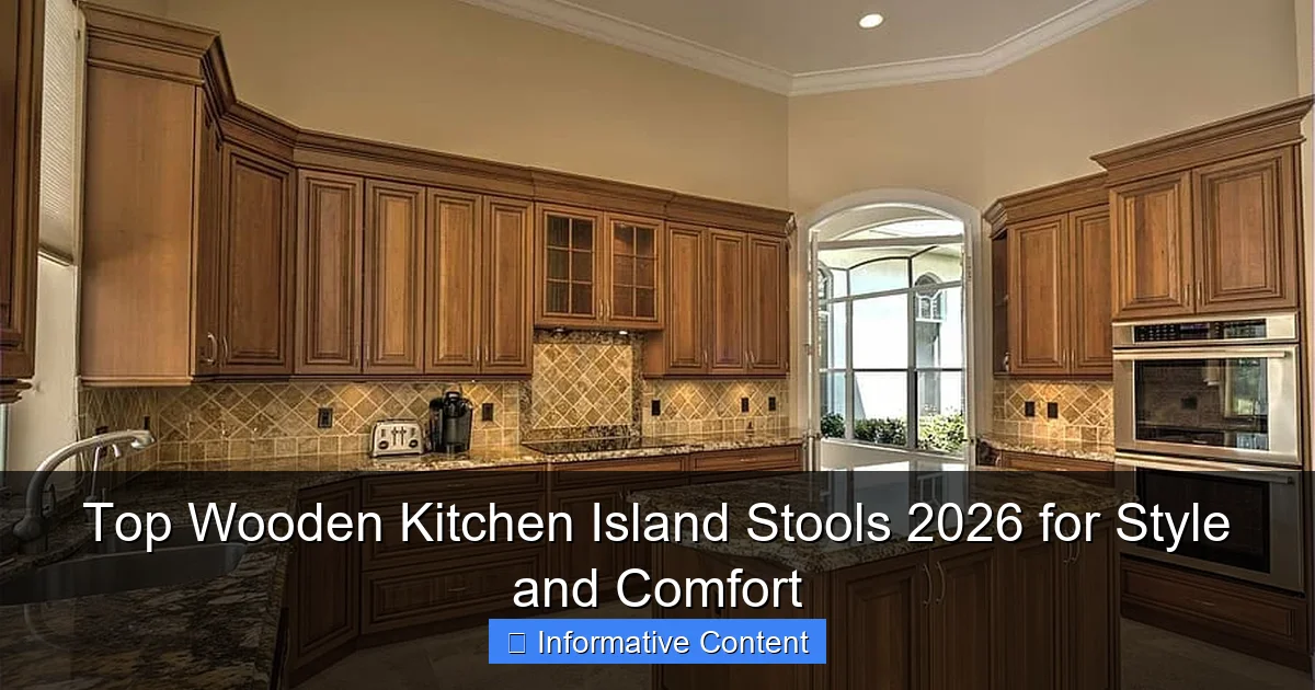 Top Wooden Kitchen Island Stools 2026 for Style and Comfort