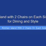 Kitchen Island with 2 Chairs on Each Side Perfect for Dining and Style