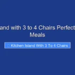Kitchen Island with 3 to 4 Chairs Perfect for Family Meals