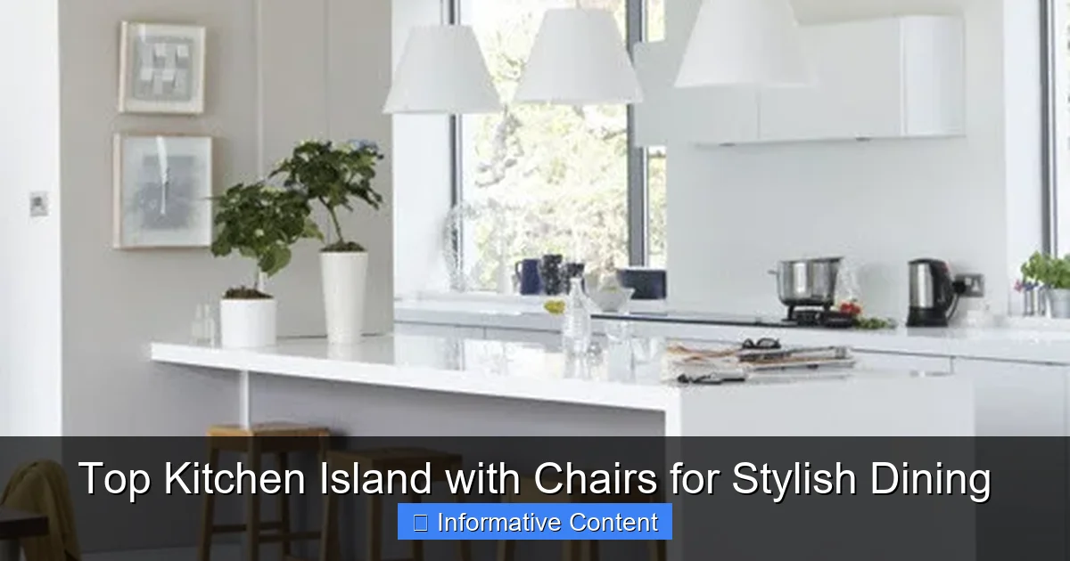Top Kitchen Island with Chairs for Stylish Dining