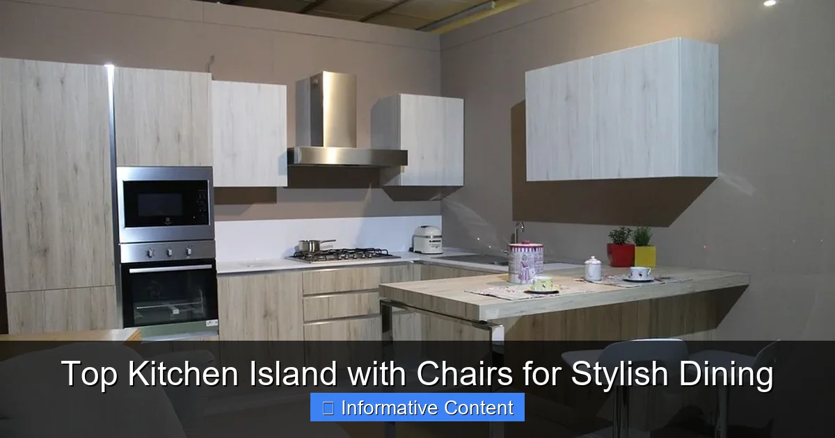 Top Kitchen Island with Chairs for Stylish Dining
