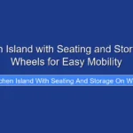 Kitchen Island with Seating and Storage on Wheels for Easy Mobility