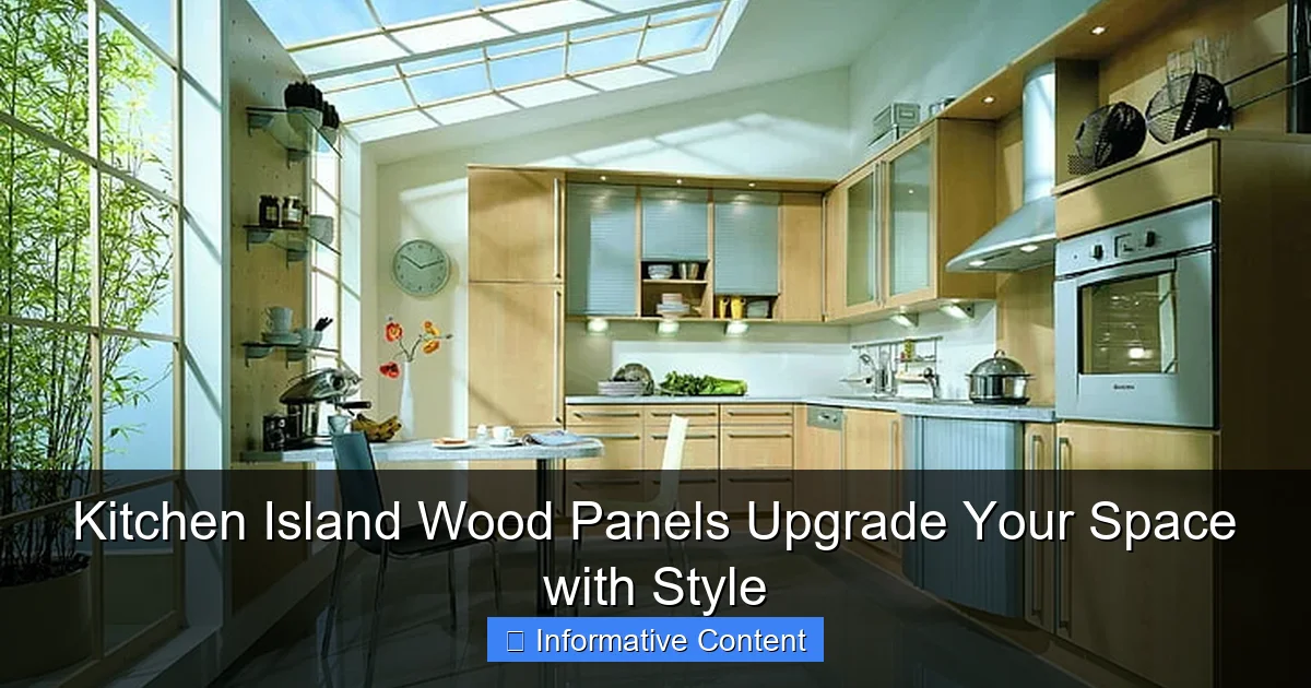 Kitchen Island Wood Panels Upgrade Your Space with Style