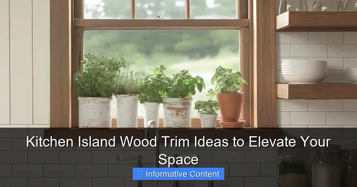 Kitchen Island Wood Trim Ideas to Elevate Your Space