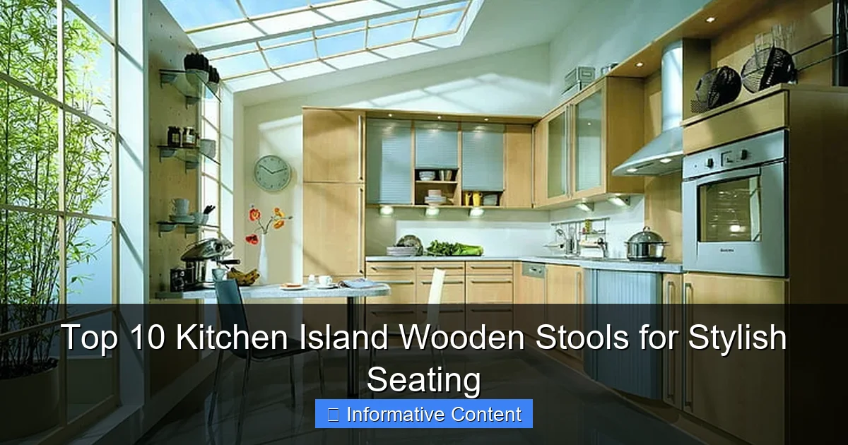 Top 10 Kitchen Island Wooden Stools for Stylish Seating
