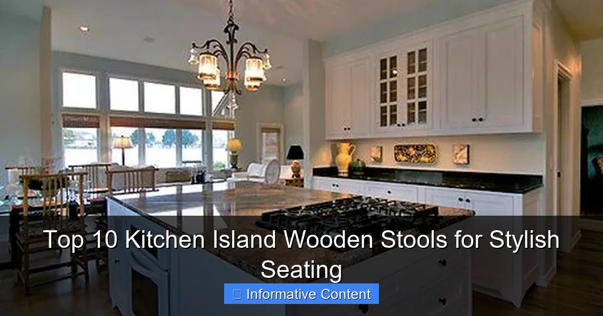 Top 10 Kitchen Island Wooden Stools for Stylish Seating