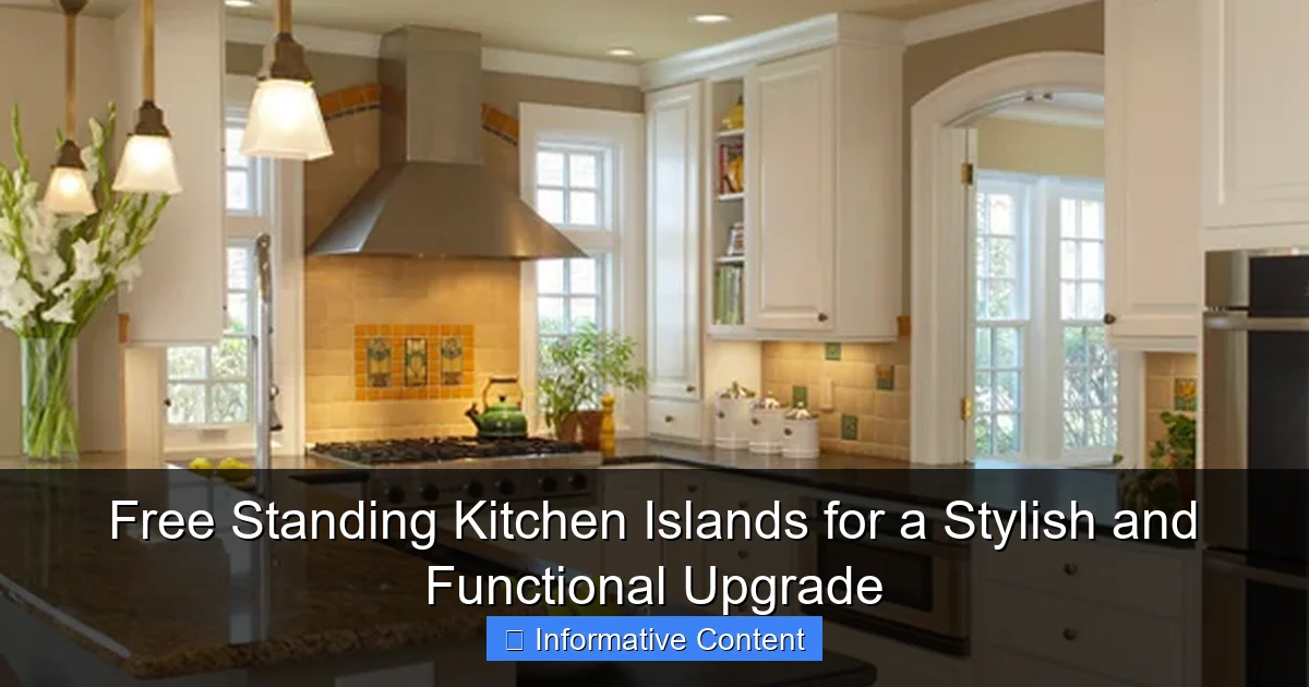 Free Standing Kitchen Islands for a Stylish and Functional Upgrade