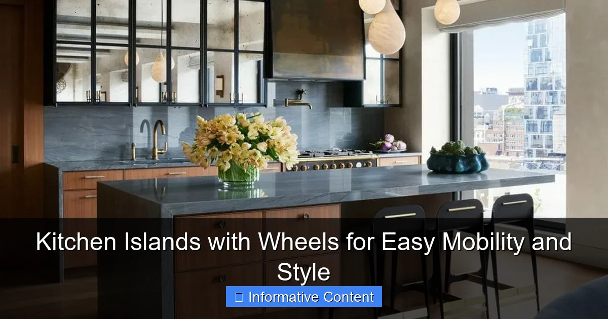 Kitchen Islands with Wheels for Easy Mobility and Style