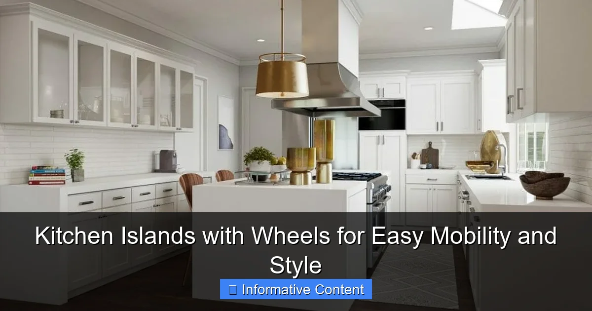 Kitchen Islands with Wheels for Easy Mobility and Style