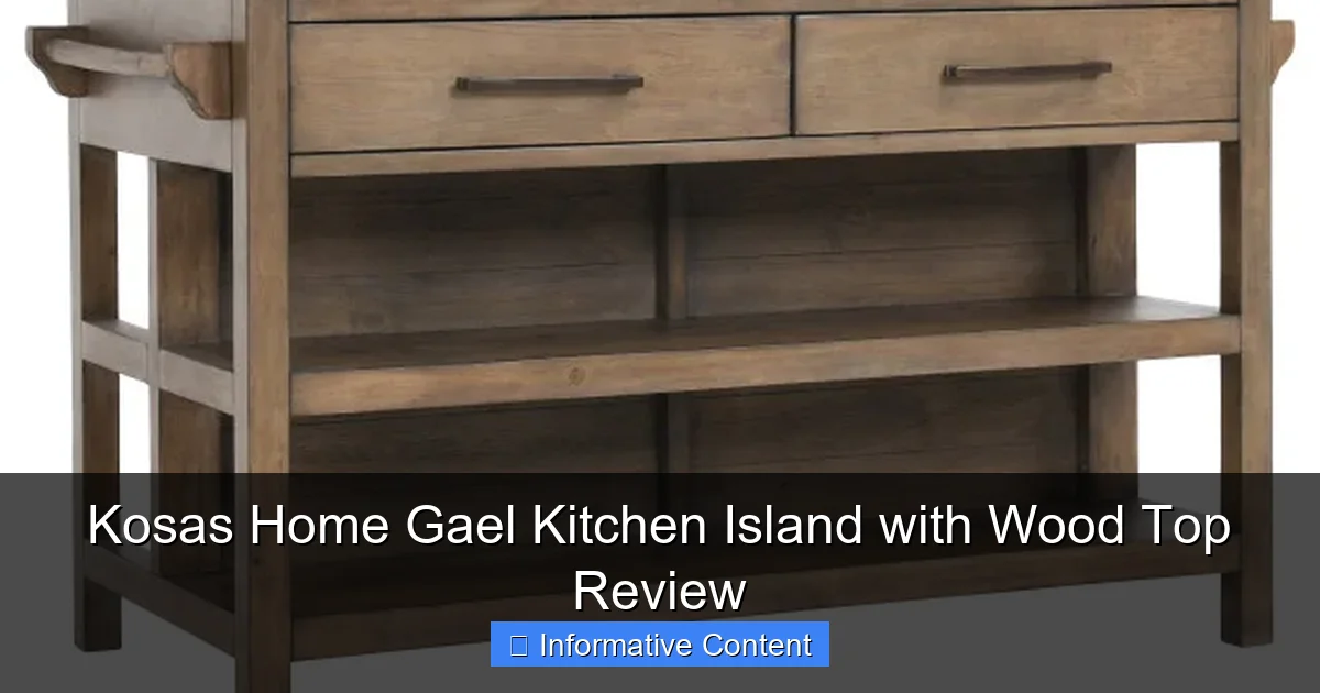 Kosas Home Gael Kitchen Island with Wood Top Review