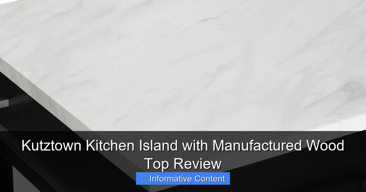Kutztown Kitchen Island with Manufactured Wood Top Review