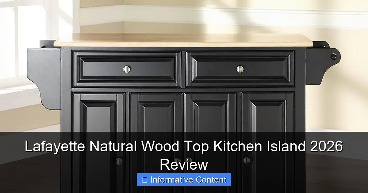 Lafayette Natural Wood Top Kitchen Island 2026 Review