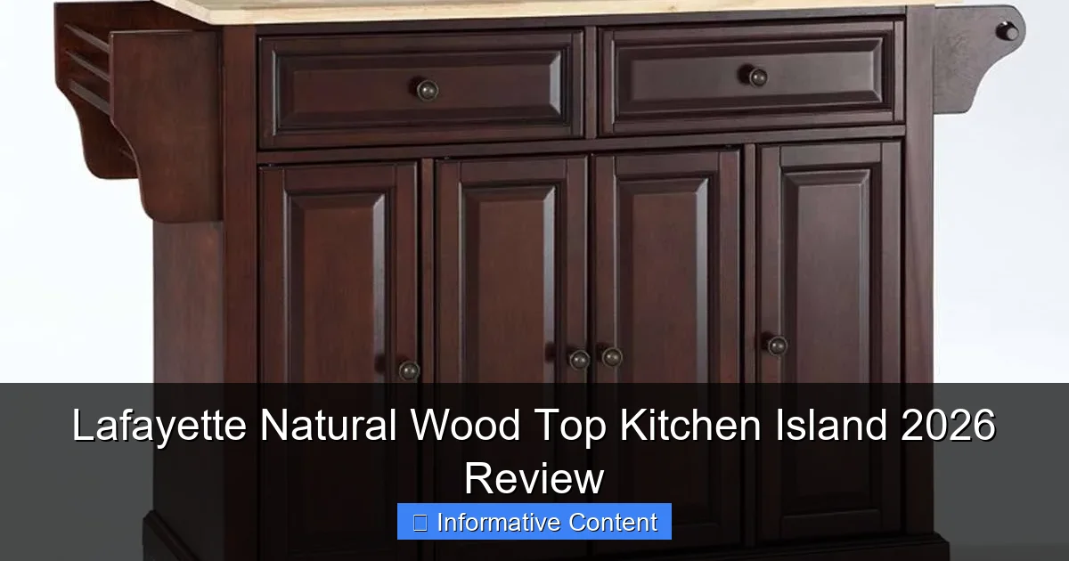 Lafayette Natural Wood Top Kitchen Island 2026 Review