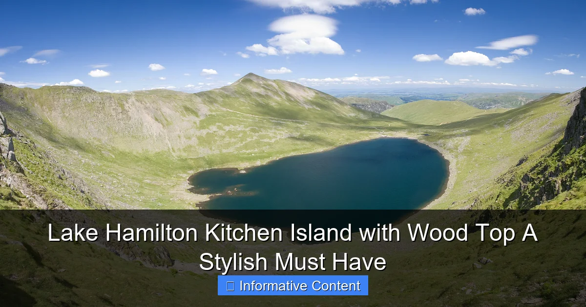 Lake Hamilton Kitchen Island with Wood Top A Stylish Must Have