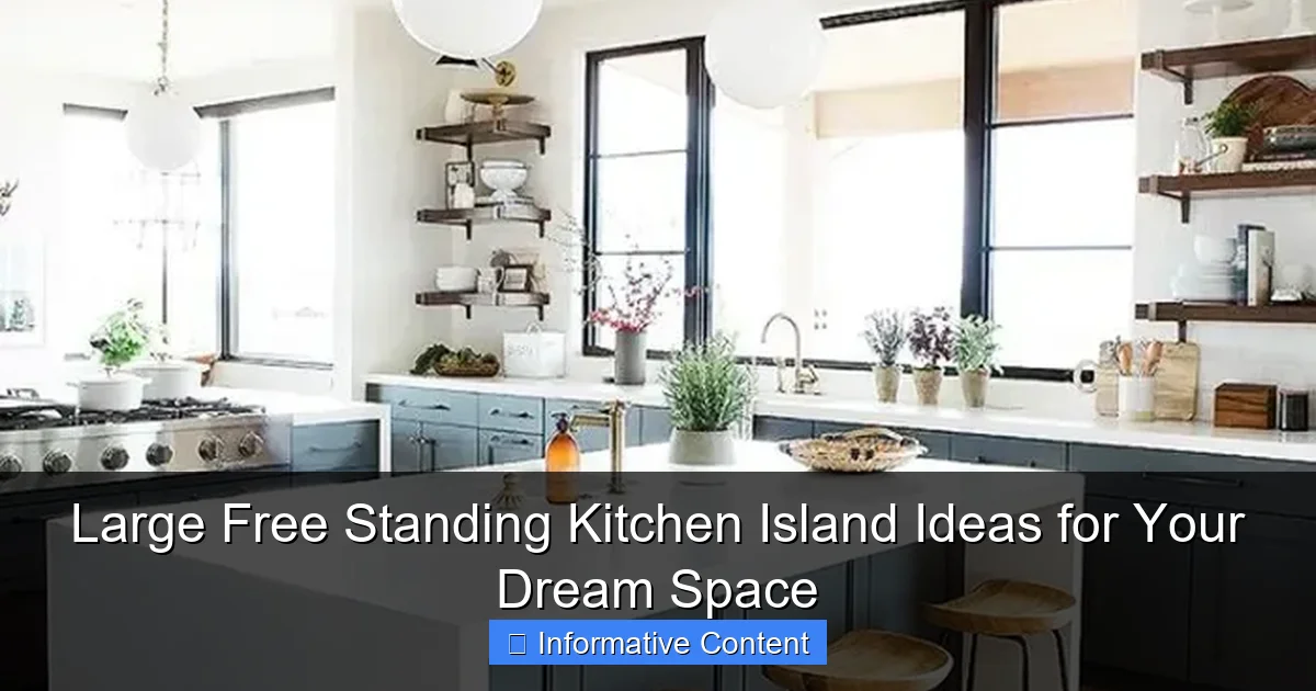 Large Free Standing Kitchen Island Ideas for Your Dream Space