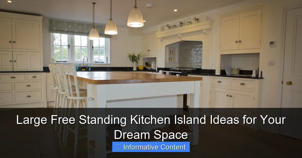 Large Free Standing Kitchen Island Ideas for Your Dream Space