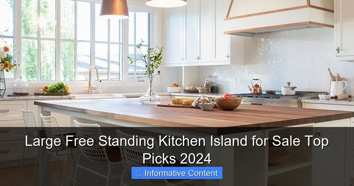 Large Free Standing Kitchen Island for Sale Top Picks 2024