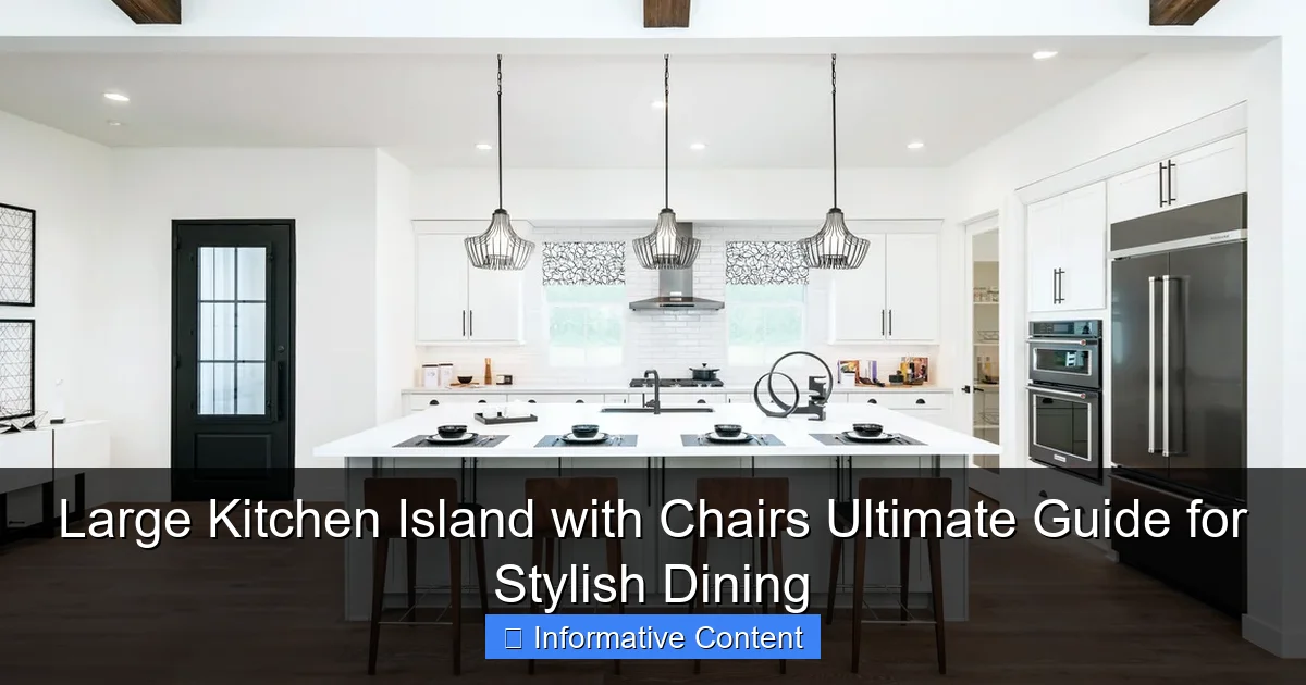 Large Kitchen Island with Chairs Ultimate Guide for Stylish Dining