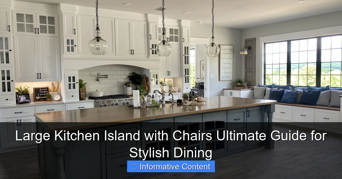 Large Kitchen Island with Chairs Ultimate Guide for Stylish Dining
