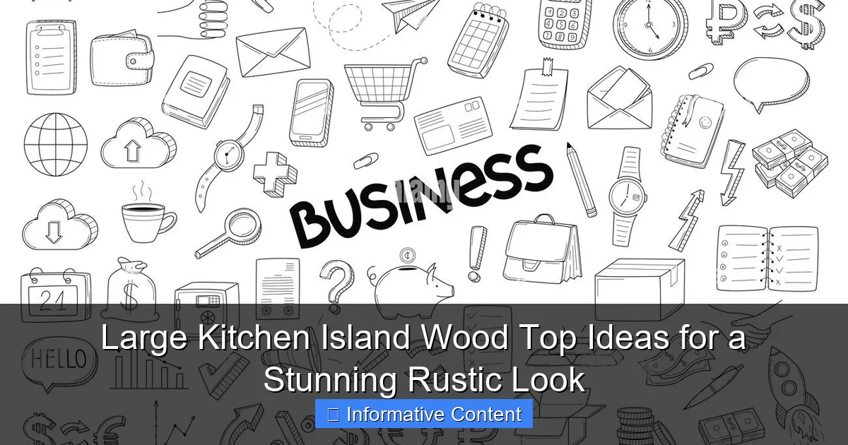 Large Kitchen Island Wood Top Ideas for a Stunning Rustic Look