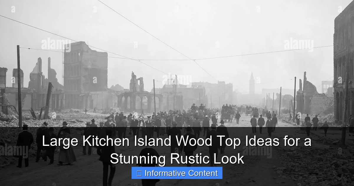 Large Kitchen Island Wood Top Ideas for a Stunning Rustic Look