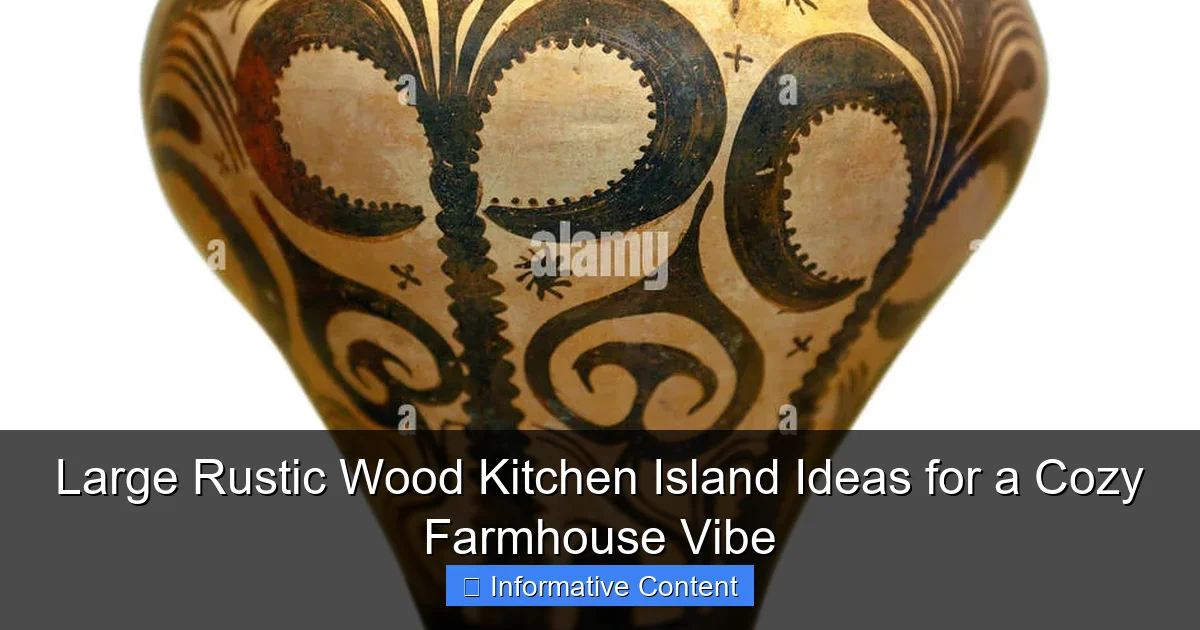 Large Rustic Wood Kitchen Island Ideas for a Cozy Farmhouse Vibe