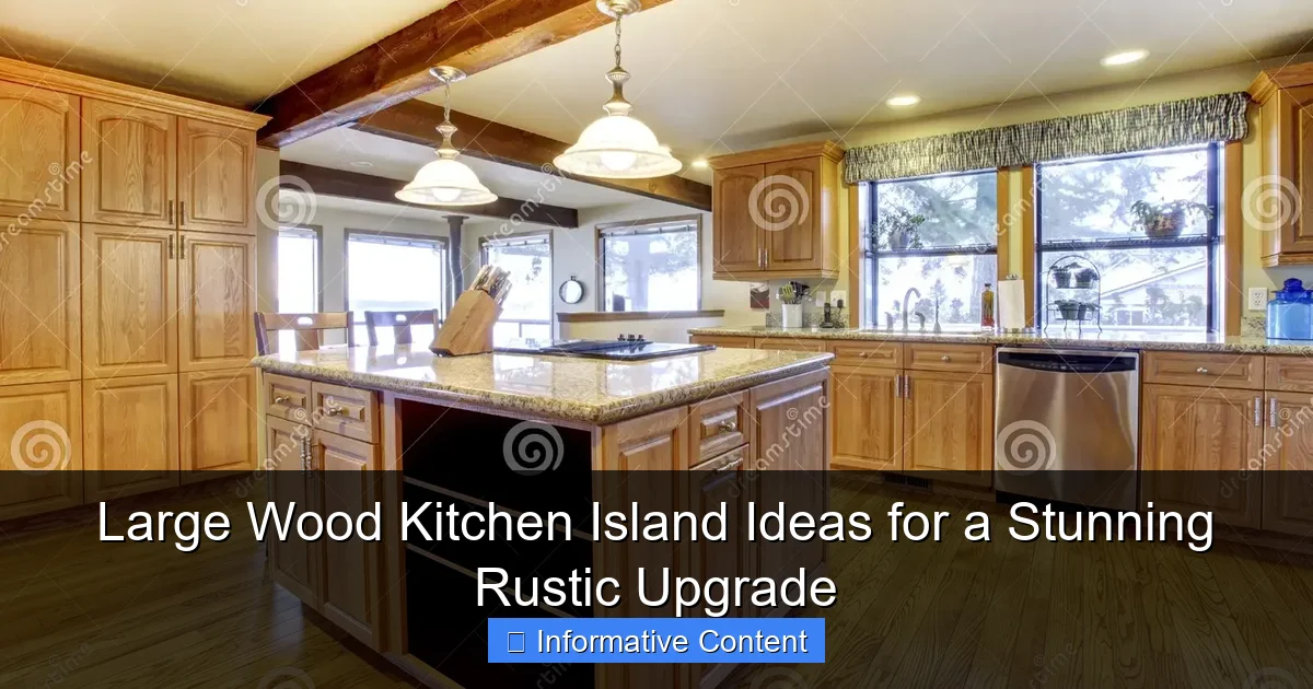 Large Wood Kitchen Island Ideas for a Stunning Rustic Upgrade