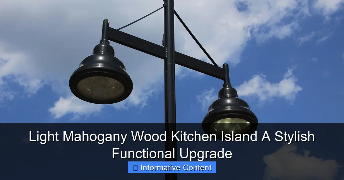 Light Mahogany Wood Kitchen Island A Stylish Functional Upgrade