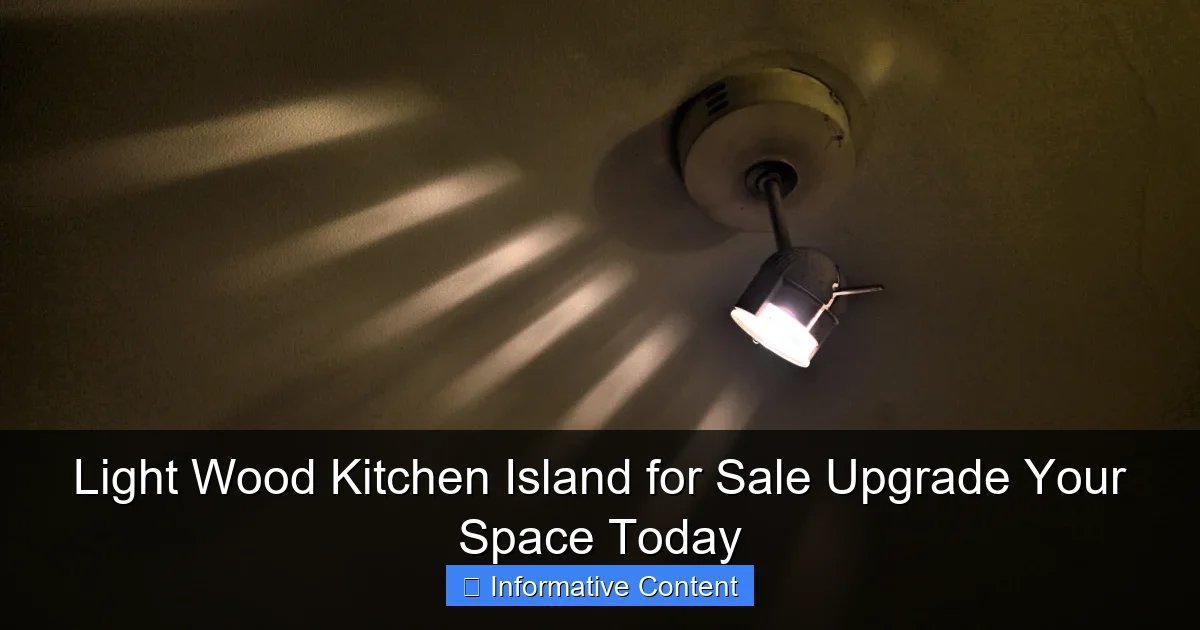 Light Wood Kitchen Island for Sale Upgrade Your Space Today