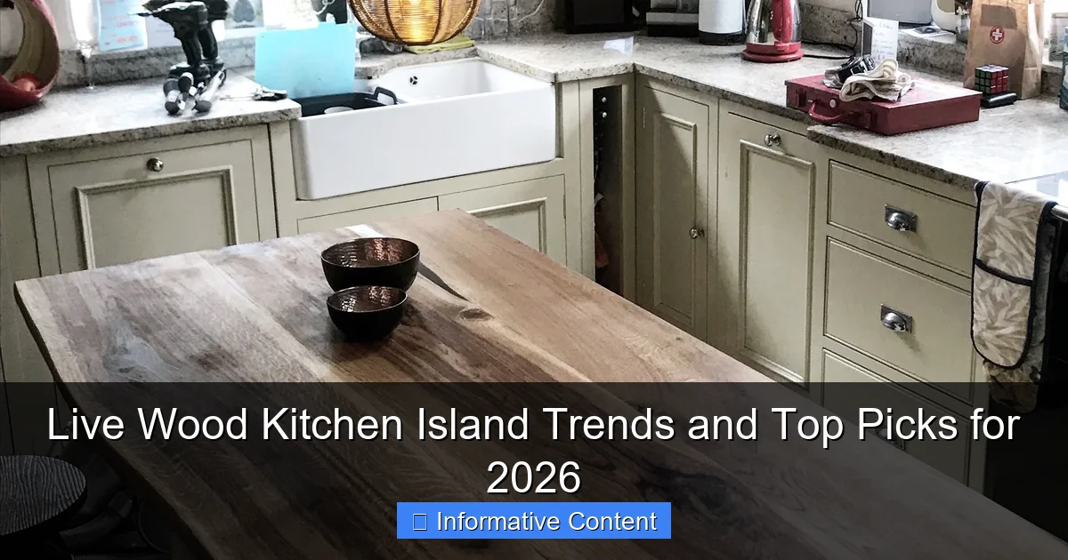 Live Wood Kitchen Island Trends and Top Picks for 2026