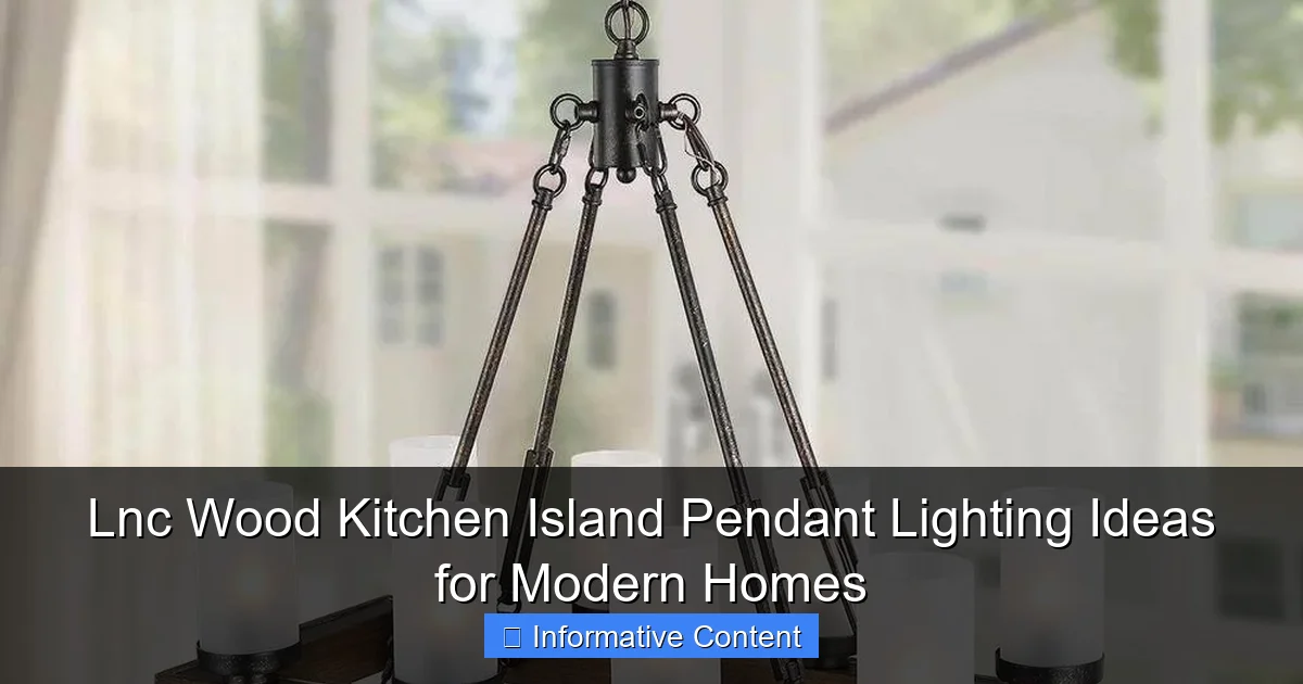 Lnc Wood Kitchen Island Pendant Lighting Ideas for Modern Homes