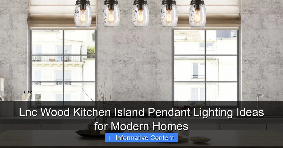 Lnc Wood Kitchen Island Pendant Lighting Ideas for Modern Homes