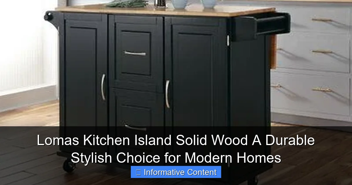 Lomas Kitchen Island Solid Wood A Durable Stylish Choice for Modern Homes