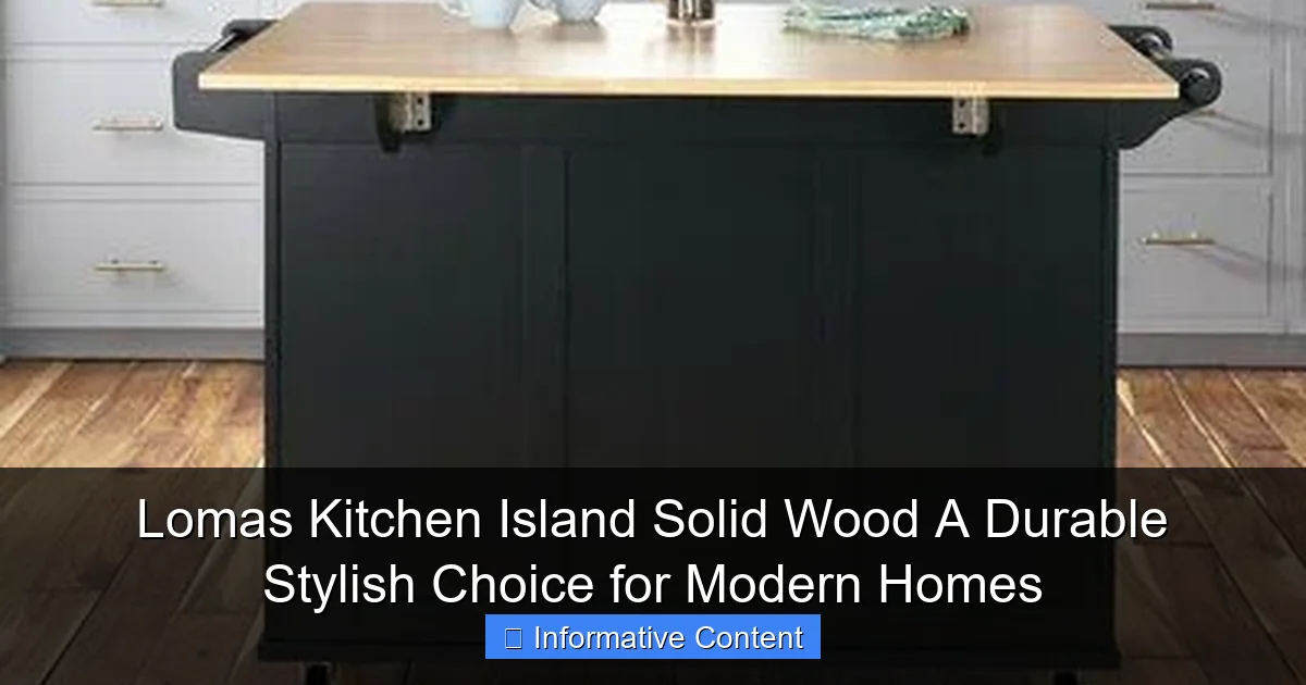 Lomas Kitchen Island Solid Wood A Durable Stylish Choice for Modern Homes