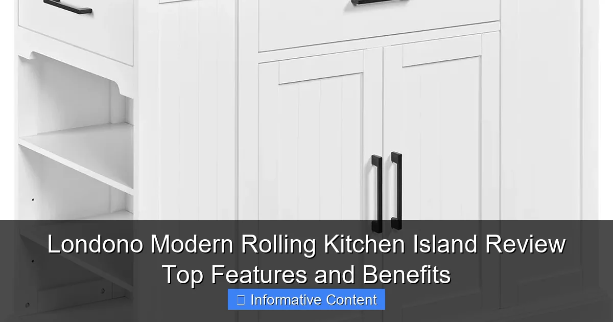 Londono Modern Rolling Kitchen Island Review Top Features and Benefits