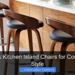 Low Back Kitchen Island Chairs for Comfort and Style