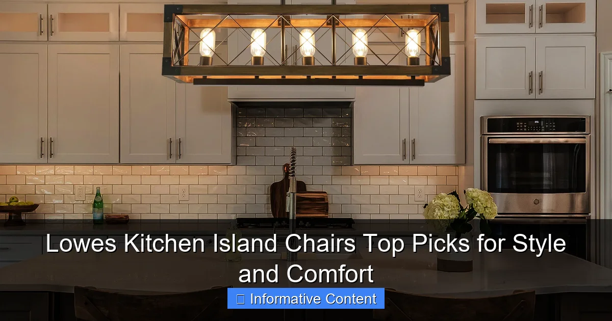 Lowes Kitchen Island Chairs Top Picks for Style and Comfort