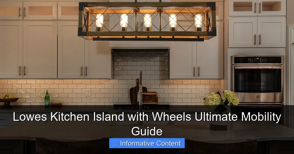 Lowes Kitchen Island with Wheels Ultimate Mobility Guide