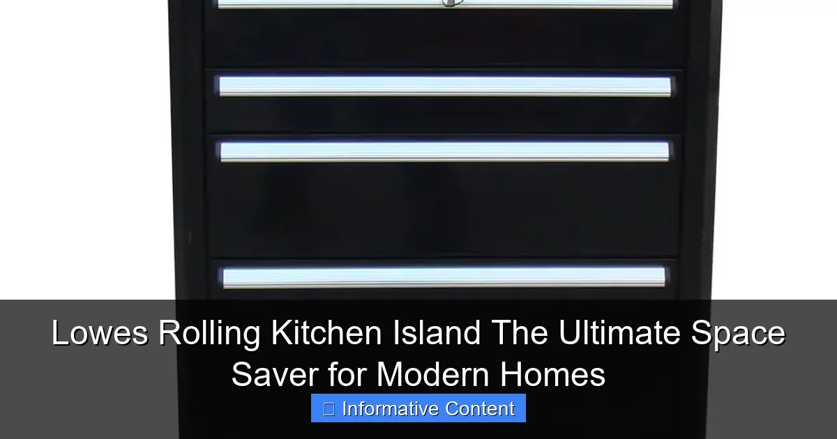 Lowes Rolling Kitchen Island The Ultimate Space Saver for Modern Homes
